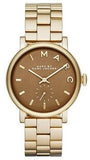 Buy Shop Marc Jacobs Baker Brown Dial Gold Steel Strap Watch for Women - MBM8631 USA Online