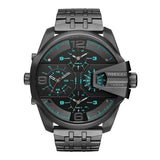Buy Shop Diesel Uber Chief Black Dial Grey Stainless Steel Strap Watch For Men - DZ7372 USA Online