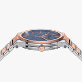 Buy Shop Salvatore Ferragamo Sapphire Blue Dial Two Tone Steel Strap Watch for Men - SFHP007-20 USA Online