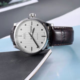 Mido Multifort Automatic Silver Dial Black Leather Strap Watch For Men - M005.430.16.031.80