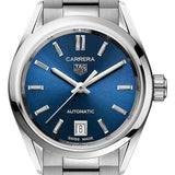 Buy Shop Tag Heuer Carrera Blue Dial Silver Steel Strap Watch for Women - WBN2411.BA0621 USA Online