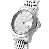 Buy Shop Gucci G Timeless Silver Dial Silver Steel Strap Watch For Women - YA126501 USA Online