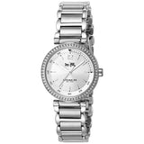 Coach Sports Crystals Silver Dial Silver Steel Strap Watch for Women - 14502194