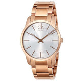 Buy Shop Calvin Klein City White Dial Rose Gold Steel Strap Watch for Men - K2G21646 USA Online