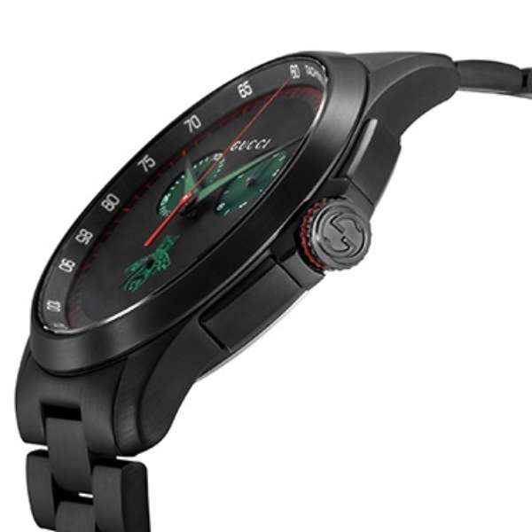 Buy Shop Gucci G Timeless Quartz Black Dial Black Steel Strap Watch for Men - YA126270 USA Online