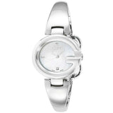 Buy Shop Gucci Guccissima Diamonds Mother of Pearl Dial Silver Steel Strap Watch For Women - YA134504 USA Online