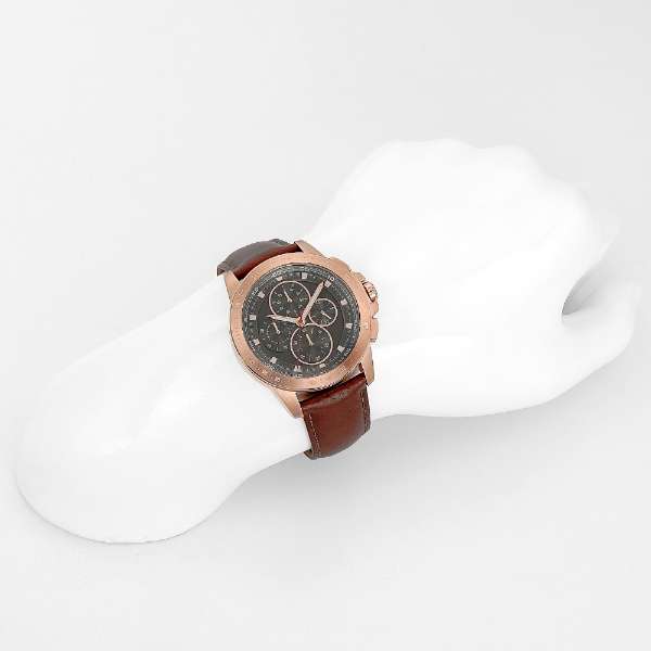 Buy Shop Michael Kors Ryker Analog Gray Dial Brown Leather Strap Watch For Men - MK8519 USA Online