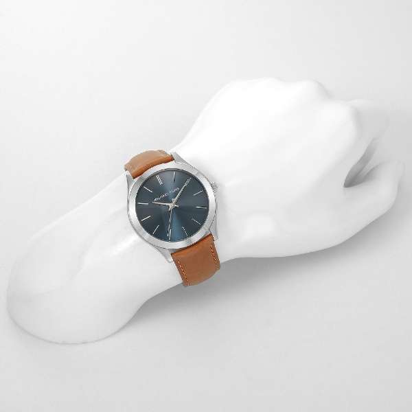 Buy Shop Michael Kors Slim Runway Analog Blue Dial Brown Leather Strap Watch For Men - MK8508 USA Online
