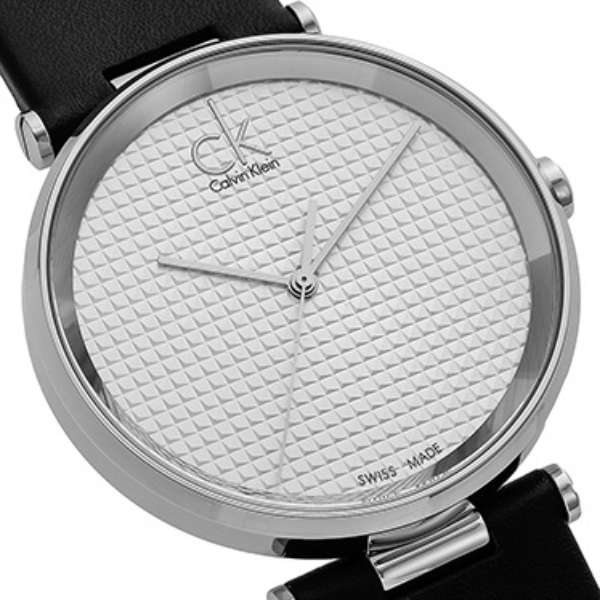 Buy Shop Calvin Klein Sight Silver Dial Black Leather Strap Watch for Men - K1S21120 USA Online