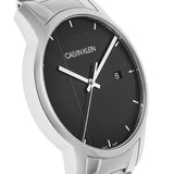 Buy Shop Calvin Klein City Chronograph Black Dial Silver Steel Strap Watch for Men - K2G2G14Y USA Online