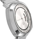 Buy Shop Gucci Grip Collection Quartz Silver Dial Silver Steel Strap Watch For Men - YA157302 USA Online