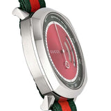 Buy Shop Gucci Grip Quartz Chronograph Red Dial Two Tone NATO Strap Watch for Men - YA157304 USA Online
