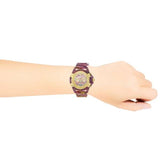 Buy Shop Versace Icon Active Chronograph Quartz Gold Dial Red Leather Strap Watch For Men - VEZ701222 USA Online