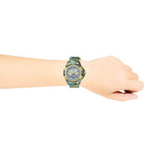 Buy Shop Versace Icon Active Chronograph Blue Dial Green Rubber Strap Watch For Men - VEZ701322 USA Online
