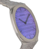 Buy Shop Gucci 25H Quartz Blue Dial Silver Steel Strap Unisex Watch - YA163408 USA Online