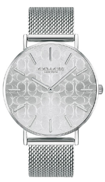 Buy Shop Coach Perry Quartz Silver Dial Silver Mesh Bracelet Watch for Women - 14503384 USA Online