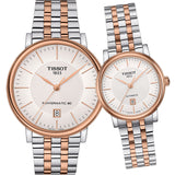 Buy Shop Tissot Carson Premium Powermatic 80 White Dial Two Tone Steel Strap Watch For Men - T122.407.22.031.01 USA Online
