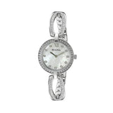 Bulova Crystal Collection Mother of Pearl Dial Silver Steel Strap Watch for Women - 96L223