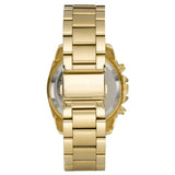 Buy Shop Michael Kors Runway Chronograph Orange Dial Gold Steep Strap Watch For Women - MK6162 USA Online