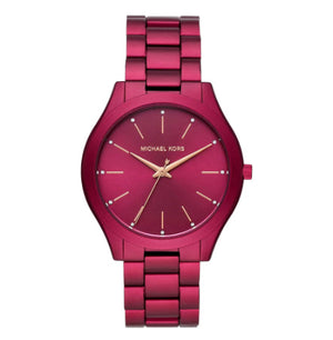 Buy Shop Michael Kors Slim Runway Red Dial Red Steel Strap Watch For Women - MK4505 USA Online