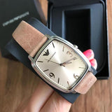 Buy Shop Emporio Armani Epsilon Quartz Brown Dial Brown Leather Strap Watch For Men - AR2489 USA Online