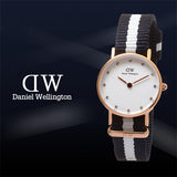 Buy Shop Daniel Wellington Classy Glasgow White Dial Two Tone Nylon Strap Watch For Women - DW00100066 USA Online