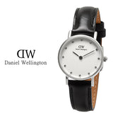 Buy Shop Daniel Wellington Classy Sheffield White Dial Black Leather Strap Watch For Women - DW00100068 USA Online