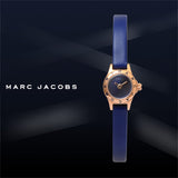 Marc Jacobs Blade Blue Dial Blue Leather Strap Watch for Women - MBM8641