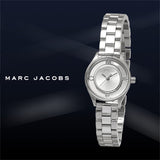 Marc Jacobs Tether Silver Transparent Dial Stainless Steel Strap Watch for Women - MBM3416