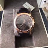 Buy Shop Burberry The City Brown Dial Brown Leather Strap Watch for Men - BU9013 USA Online