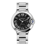 Buy Shop Cartier Ballon Bleu de Cartier Black Dial Silver Steel Strap Watch for Men - W6920042 USA Online
