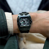 Buy Shop Guess Phoenix Analog Black Dial Black Silicone Strap Watch For Men- GW0499G7 USA Online