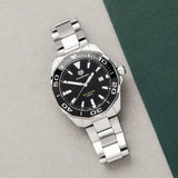 Buy Shop Tag Heuer Aquaracer Quartz Black Dial Silver Steel Strap Watch for Men - WAY101A.BA0746 USA Online