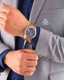 Buy Shop Fossil Grant Chronograph Blue Dial Two Tone Steel Strap Watch for Men - FS5024 USA Online