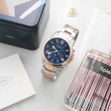 Buy Shop Fossil Grant Chronograph Blue Dial Two Tone Steel Strap Watch for Men - FS5024 USA Online