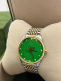 Buy Shop Gucci G Timeless Quartz Green Dial Two Tone Steel Strap Watch For Men - YA1264182 USA Online