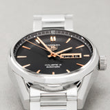 Buy Shop Tag Heuer Carrera Calibre 5 Automatic Black Dial Silver Steel Strap Watch for Men - WAR201C.BA0723 USA Online