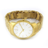 Buy Shop Calvin Klein City White Dial Gold Steel Strap Watch for Women - K2G23546 USA Online