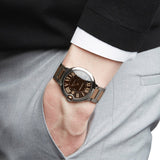 Buy Shop Cartier Ballon Bleu de Cartier Brown Dial Two Tone Steel Strap Watch for Men - W6920032 USA Online