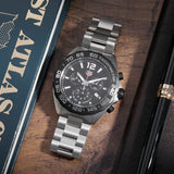 Buy Shop Tag Heuer Formula 1 Chronograph Black Dial Silver Steel Strap Watch for Men - CAZ1010.BA0842 USA Online