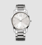 Buy Shop Calvin Klein City Silver Dial Silver Steel Strap Watch for Men - K2G21126 USA Online