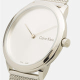 Buy Shop Calvin Klein Minimal SIlver Dial Silver Mesh Bracelet Watch for Women - K3M221Y6 USA Online