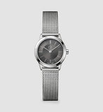Buy Shop Calvin Klein Minimal Grey Dial Silver Mesh Bracelet Watch for Women - K3M221Y3 USA Online