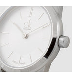 Buy Shop Calvin Klein Minimal White Dial Silver Mesh Bracelet Watch for Women - K3M23126 USA Online