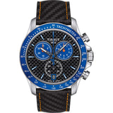 Buy Shop Tissot V8 Alpine Carbon Chronograph Black Dial Black Leather Strap Watch For Men - T106.417.16.201.00 USA Online