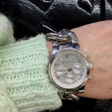Buy Shop Michael Kors Runway Twist Silver Dial Silver Stainless Steel Strap Watch for Women - MK3149 USA Online