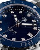 Buy Shop Tag Heuer Aquaracer Quartz Mother of Pearl Blue Dial Blue NATO Strap Watch for Women - WAY131L.FT6091 USA Online