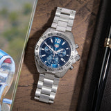 Buy Shop Tag Heuer Formula 1 Chronograph Blue Dial Silver Steel Strap Watch for Men - CAZ101K.BA0842 USA Online