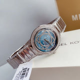 Buy Shop Michael Kors Kerry Mother of Pearl Dial Silver Strap Watch for Women - MK3480 USA Online