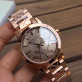 Buy Shop Burberry The City Rose Gold Dial Rose Gold Steel Strap Watch for Women - BU9039 USA Online